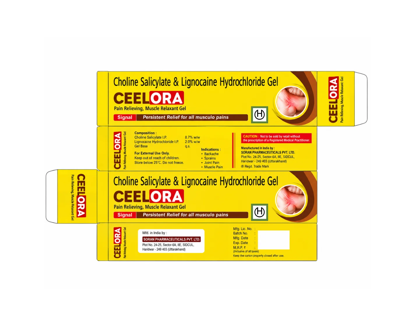 Ceelora Pain Relieving Muscle Relaxant Gel